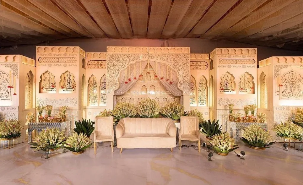 Pakistani wedding stage décor