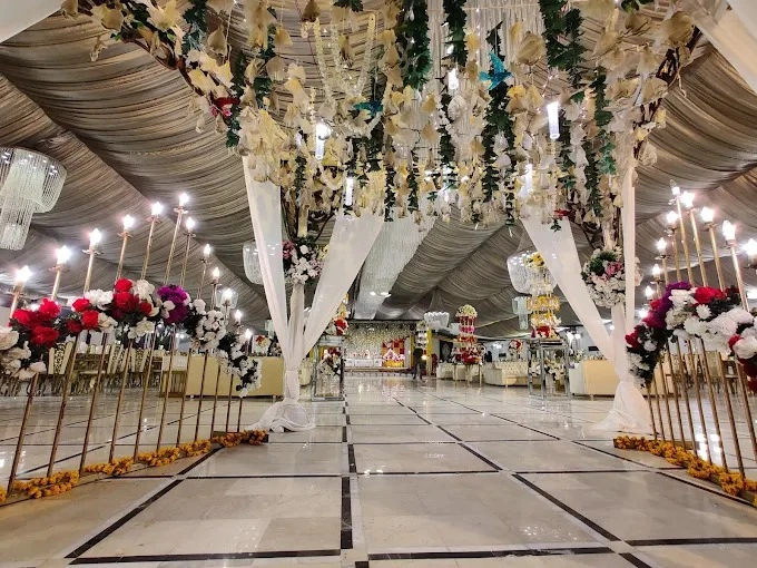 nikkah decor inside Defence Marquee & Event Complex Lahorex