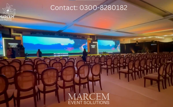 corporate stage design and setup