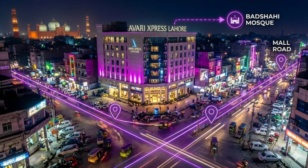 Avari Lahore Location