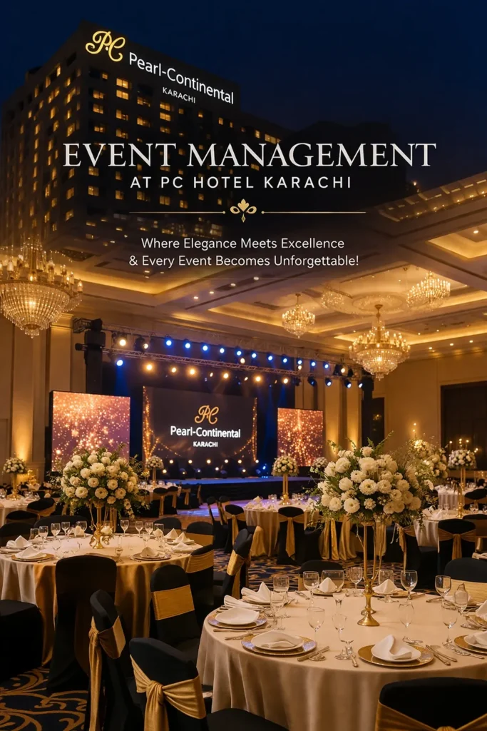 pc hotel event planner management services karachi, pakistan