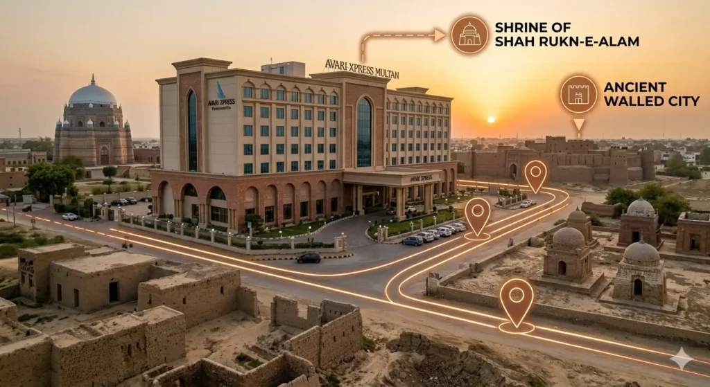 Avari Multan Location