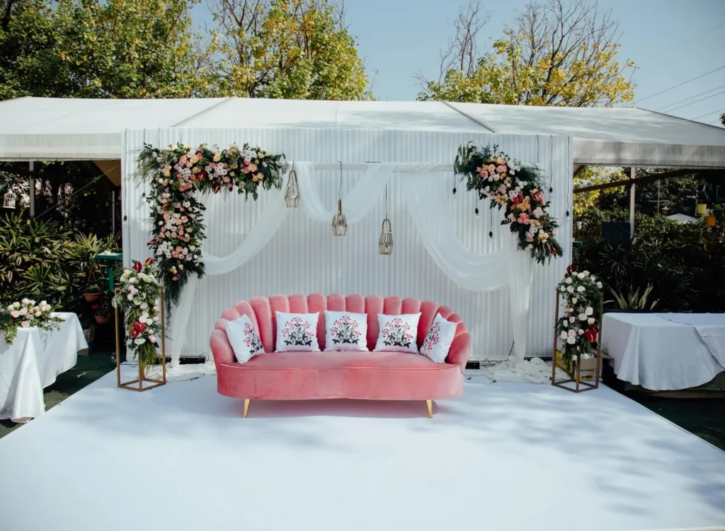 Outdoor nikah ceremony